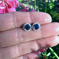 Real Natural Blue Sapphire Rings for sale