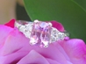 2.62 ctw Ceylon Pink Sapphire and Diamond Ring in 14k white gold - SSR-5733