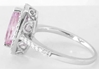 Marquise Light Pink Sapphire Ring - Pink Diamond Substitute
