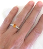 Orange Diamond Engagement Rings