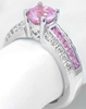 Light Pink Sapphire Diamond Rings