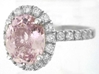 Large Pink Sapphire Ring