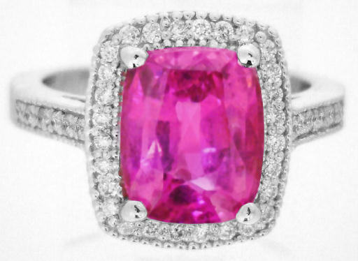 Gem Quality Pink Sapphire Ring