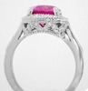 Sapphire Diamond Rings in pink sapphire