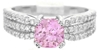 Light Pink Sapphire Radiant Cut Ring