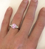 Diamond Pink Sapphire Engagement Rings