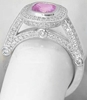 Bezel Set Pink Sapphire Rings