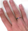 Rainbow Sapphire Anniversary Rings