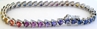 Rainbow Sapphire Tennis Bracelets