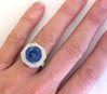8 carat Round Sapphire Ring