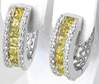 Yellow Sapphire Diamond Earrings