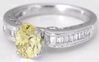 Light Yellow Sapphire Engagement Ring