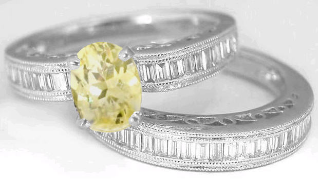 Light Yellow Sapphire Ring