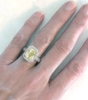 One of a Kind 5.51 ctw Radiant Cut Yellow Sapphire and Diamond Ring