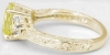 Yellow gold Carved Band Yellow Sapphire Ring