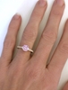 Natural Genuine Pink Sapphire Ring in 18k rose gold