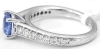 Genuine Round Sapphire and Diamond Rings