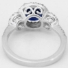 Diamond and Blue Sapphire Ring