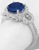 Sapphire Ring in White Gold