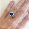 Natural Round Sapphire Ring