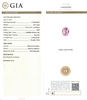 GIA certificate for a 2 carat untreated natural pink sapphire