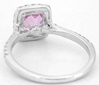 Back View of Pink Sapphire Rings 18k