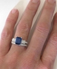Sapphire Engagement Ring and Wedding Band