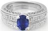 Sapphire Diamond Engagement Rings