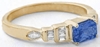 Cornflower blue sapphire rings