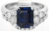 Sapphire Engagement Ring and Band