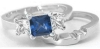 Sapphire Engagement Ring and Band