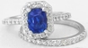 Unheated Sapphire Wedding Ring
