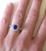 Unheated Ceylon Sapphire Ring