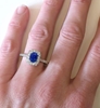 Unheated Ceylon Sapphire Ring