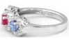Three stone sapphire ring