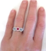 Sapphire and Ruby Rings