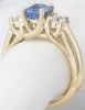 Sapphire Blue and White Ring