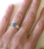 Sapphire Three Stone Ring