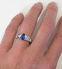Pear Sapphire Engagement Ring