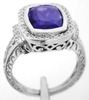 Purple Sapphire Diamond Rings