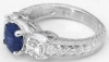 Natural Sapphire Engagement Ring