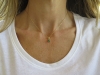0.45 carat Emerald and Diamond Pendant in 14k yellow gold