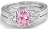 Pink Sapphire Ring and Band