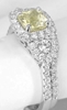 Genuine Natural Radiant Cut Yellow Sapphire and Diamond Engagement Ring and Band Set