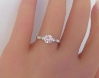 natural pink sapphire solitaire ring with milgrain diamond setting