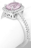 Unheated Light Pink Sapphire Ring - White Gold