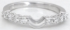 Natural sapphire ring in 14k white gold