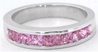 Channel Pink Sapphire Band