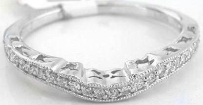 Contoured Diamond Ring