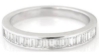 Natural sapphire ring in 14k white gold